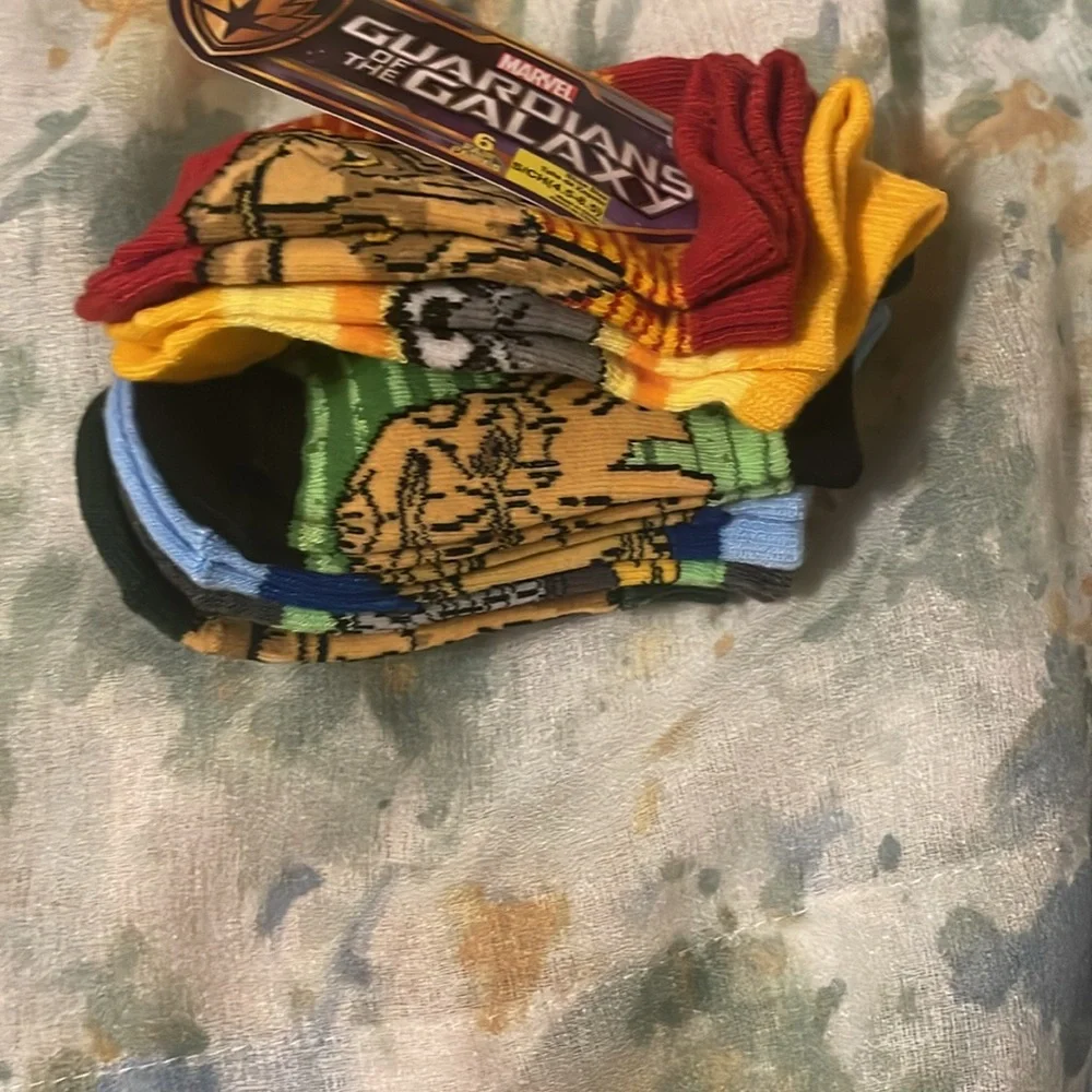 Marvel Guardians of the Galaxy Boys Low Socks Shoe Size: S (4.5-8.5)